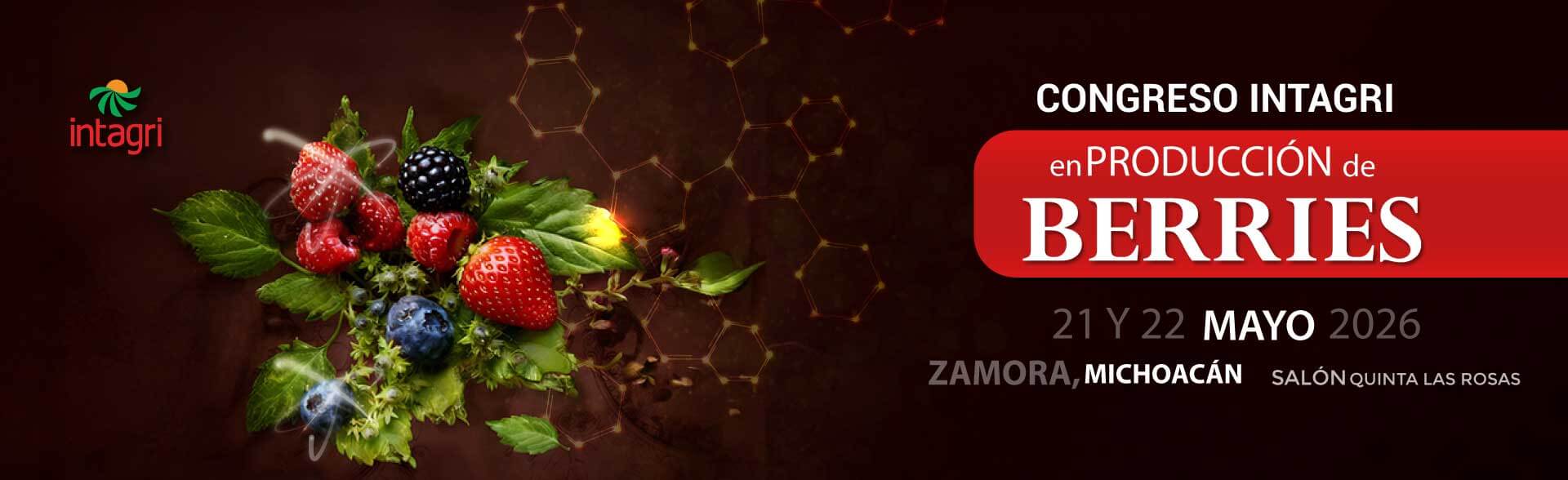 Inscribete al Congreso Intagri en Producción de Berries