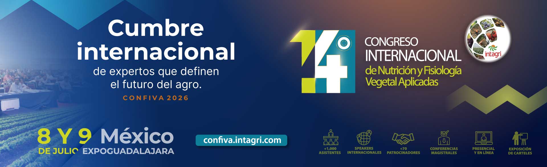 Inscribete al 14° Congreso Internacional de Nutrición y Fisiología Vegetal Aplicadas